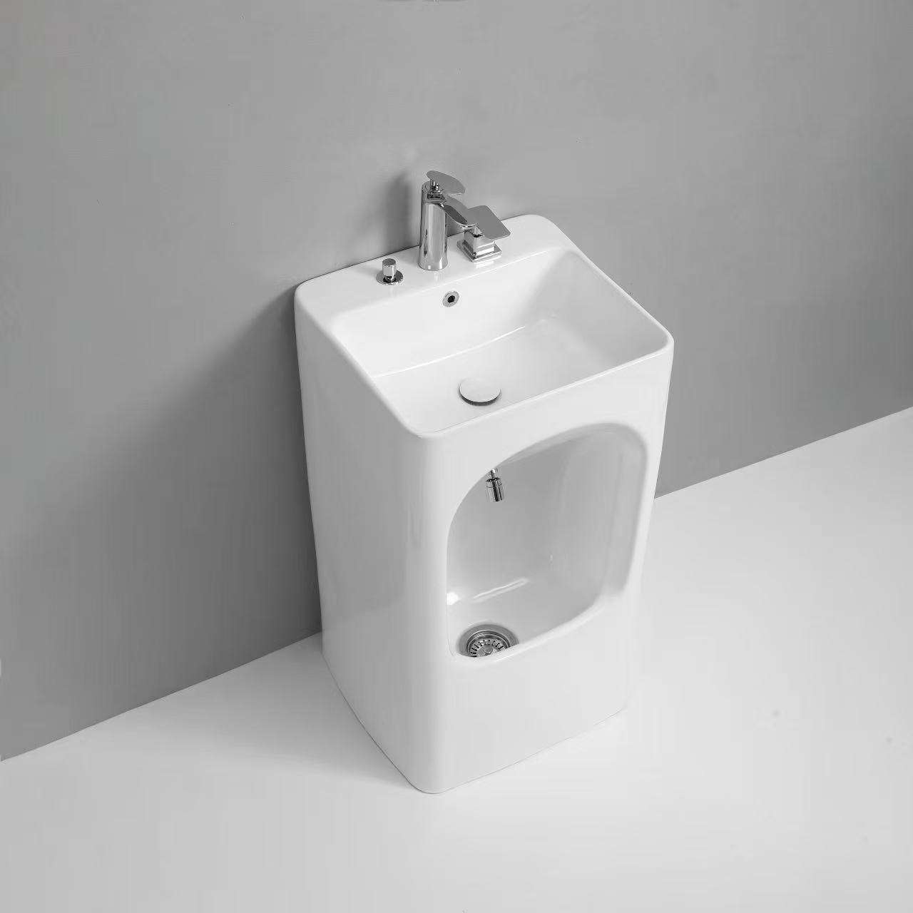 WuduBasin free-standing wudu sink, front view